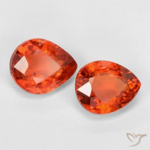 0.92 ct natürliche Mittelrot Saphir-Edelsteine, Birnenform, VS