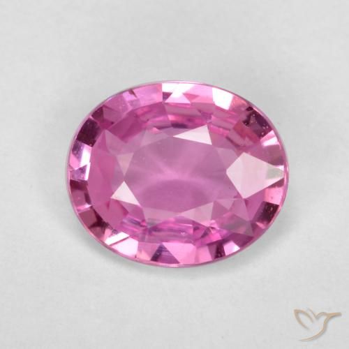 0.66ct Natürlicher Purpur Rosa Saphir, Oval, VS