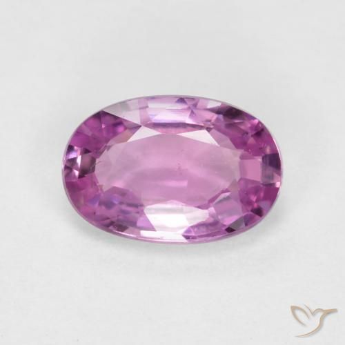 0.44ct Natürlicher Purpur Rosa Saphir, Oval, VS