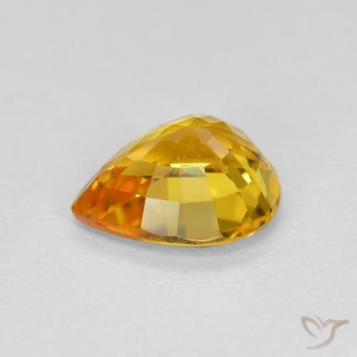 9,17 ctw natürlicher Helles Gold Saphir, Birnenform, VVS-VS