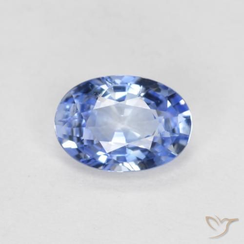 0.56ct Natürlicher Pastellblau Saphir, Oval, VS