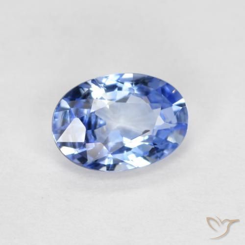9,17 ctw natürlicher Pastellblau Saphir, Oval, VS