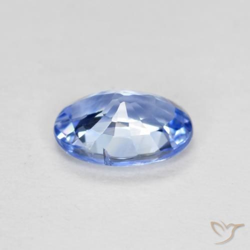9,17 ctw natürlicher Pastellblau Saphir, Oval, VS