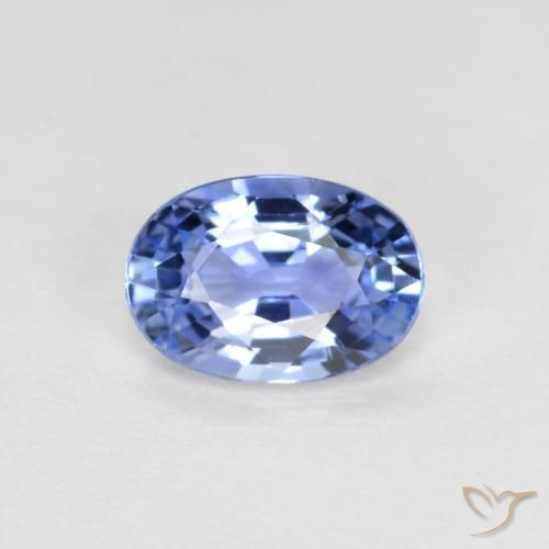 0.51ct Natürlicher Pastellblau Saphir, Oval, VVS-VS