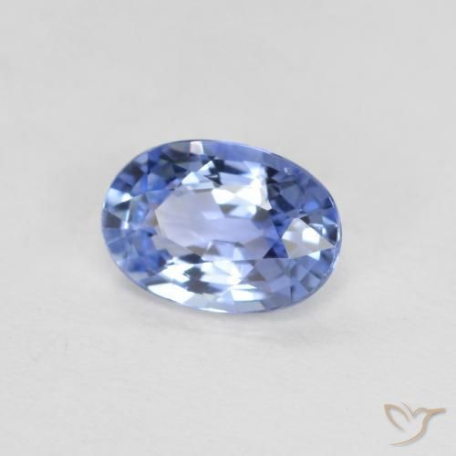 9,17 ctw natürlicher Pastellblau Saphir, Oval, VVS-VS