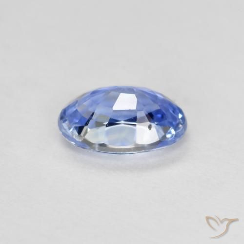 9,17 ctw natürlicher Pastellblau Saphir, Oval, VVS-VS