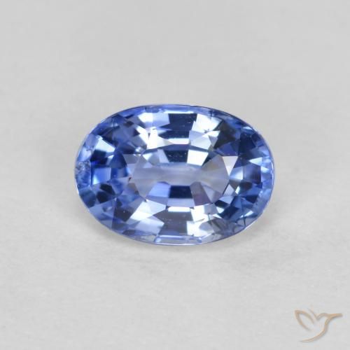 0.55ct Natürlicher Mittleres Dunkelblau Saphir, Oval, VVS-VS