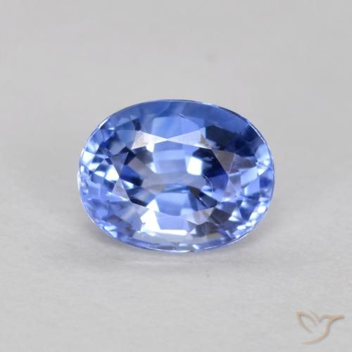 0.50ct Natürlicher tiefblau Saphir, Oval, VVS-VS, Photo A