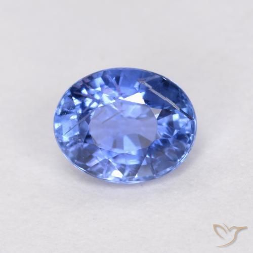 9,17 ctw natürlicher hellblau Saphir, Oval, SI