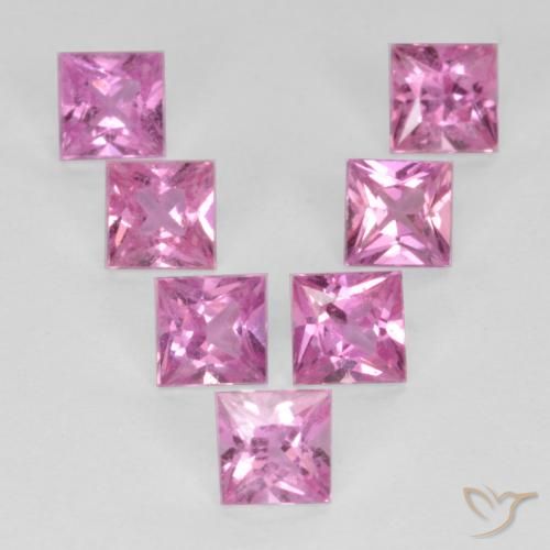1.98ctw Natürlicher Königslila Rosa Saphir, Quadrat, VS