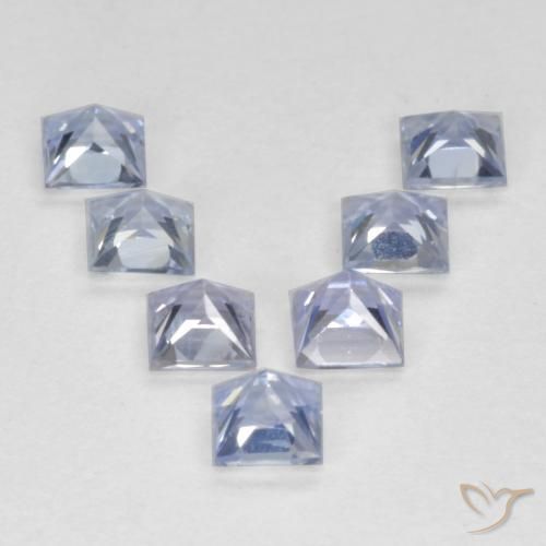 1.04 ct natürliche Hellviolettes Blau Saphir-Edelsteine, Quadrat, VS