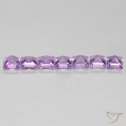 0.85 ct natürliche Mittelviolett Saphir-Edelsteine, Quadrat, VS