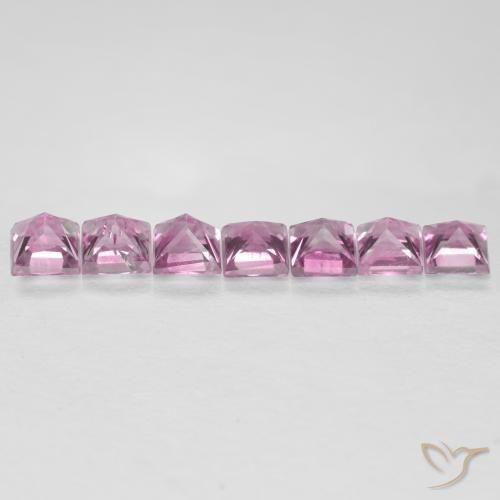 0.67 ct natürliche Sehr helles Rosa Saphir-Edelsteine, Quadrat, VS