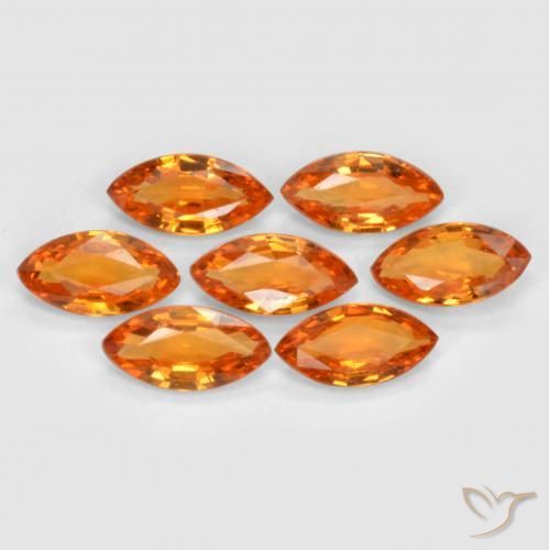 1.15 ct natürliche Amber Orange Saphir-Edelsteine, Marquise, VS