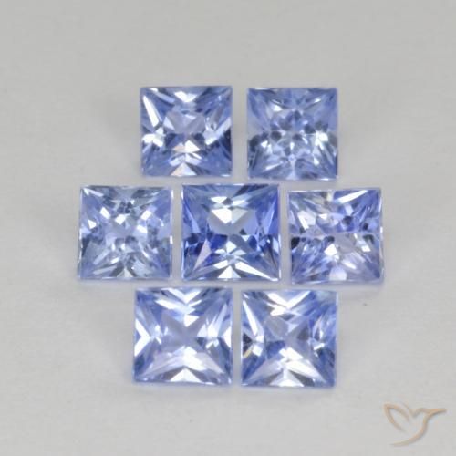 1.45 ct natürliche Pastellblau Saphir-Edelsteine, Quadrat, VS