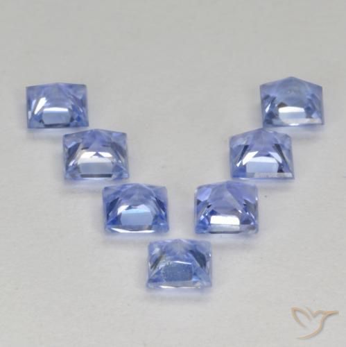 1.45 ct natürliche Pastellblau Saphir-Edelsteine, Quadrat, VS