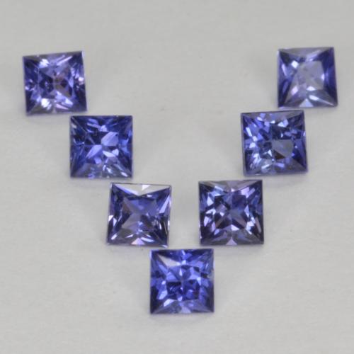 0.62 ct natürliche Mitternachtsblau Saphir-Edelsteine, Quadrat, VS