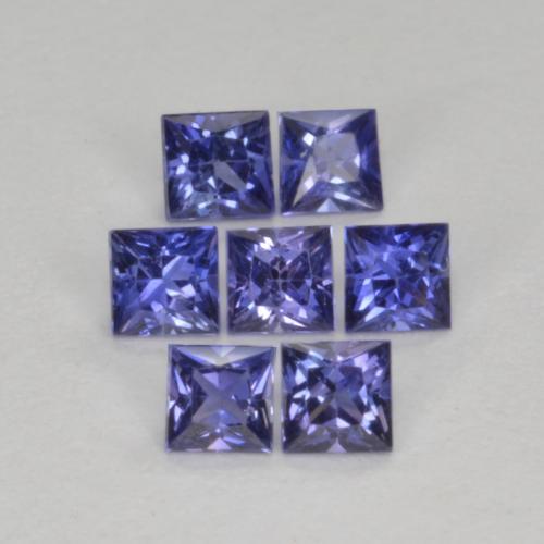 0.62 ct natürliche Mitternachtsblau Saphir-Edelsteine, Quadrat, VS