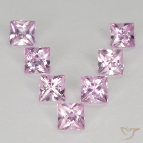 0.99ctw Natürlicher Kirschrosa-Ton Saphir, Quadrat, VS