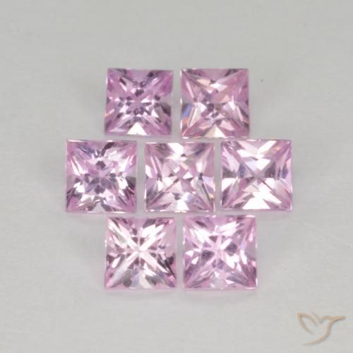 0.99 ct natürliche Kirschrosa-Ton Saphir-Edelsteine, Quadrat, VS