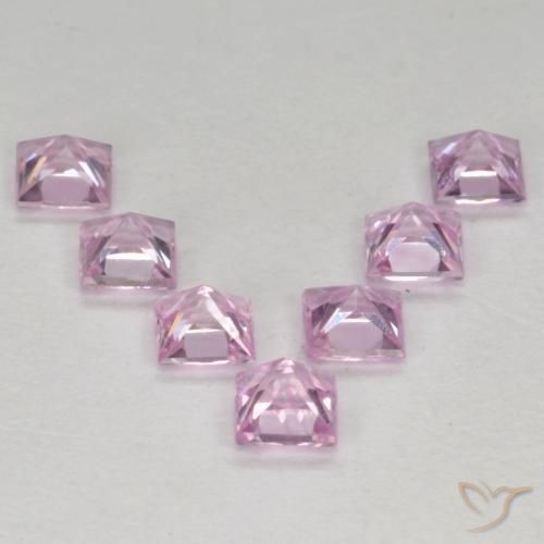 0.99 ct natürliche Kirschrosa-Ton Saphir-Edelsteine, Quadrat, VS