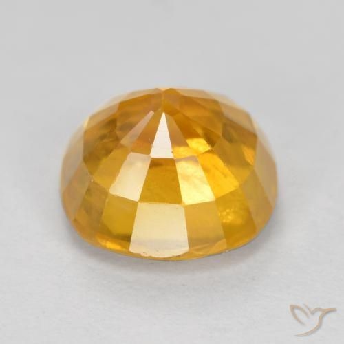 9,17 ctw natürlicher Dunkelgolden Saphir, Kissen, VS-SI