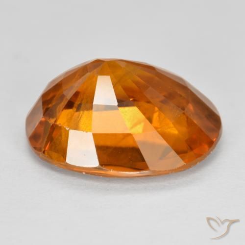 9,17 ctw natürlicher tieforange Saphir, Oval, VS-SI