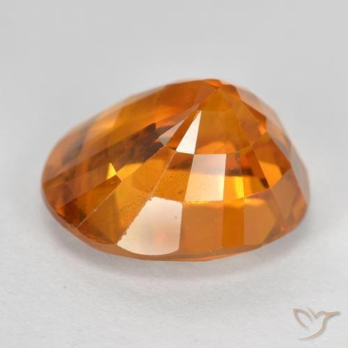 9,17 ctw natürlicher Amber Orange Saphir, Oval, VS-SI