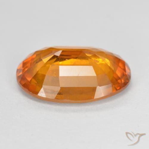 9,17 ctw natürlicher rötlich-orange Saphir, Oval, VS-SI