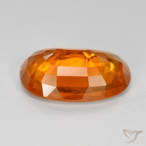 9,17 ctw natürlicher Mittelorange Saphir, Oval, VS-SI