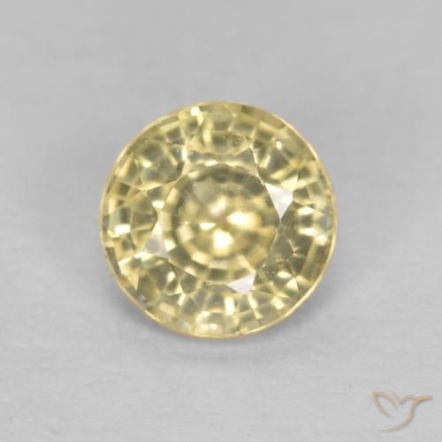 0.52ct Natürlicher Creme Saphir, Runden, VS