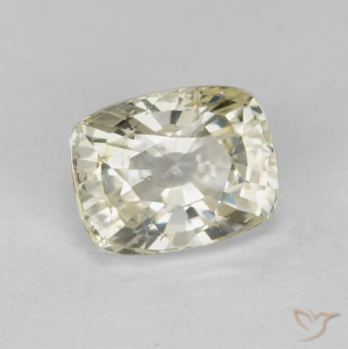 9,17 ctw natürlicher Blasses Gelb Saphir, Kissen, VS