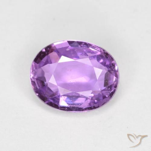 0.70ct Natürlicher Mittelviolett Saphir, Oval, VS