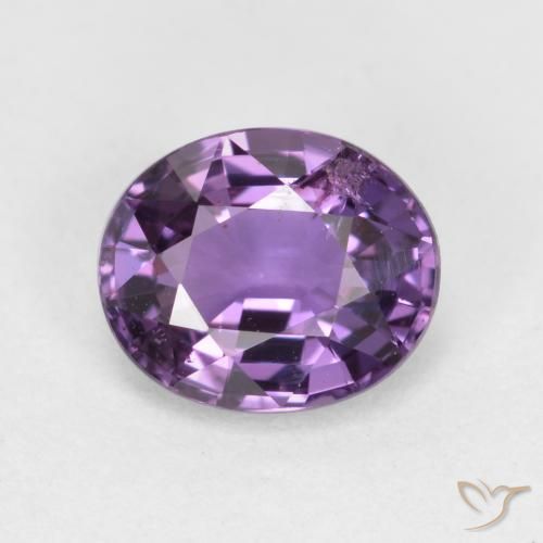 0.84ct Natürlicher tiefviolett Saphir, Oval, VS-SI