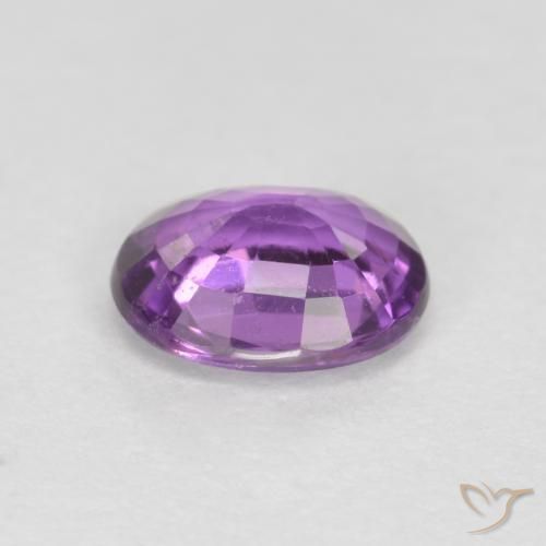 9,17 ctw natürlicher tieflila Saphir, Oval, VS-SI