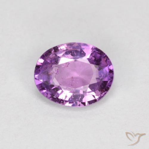 0.51ct Natürlicher Mittel-Dunkelviolett Saphir, Oval, VS-SI