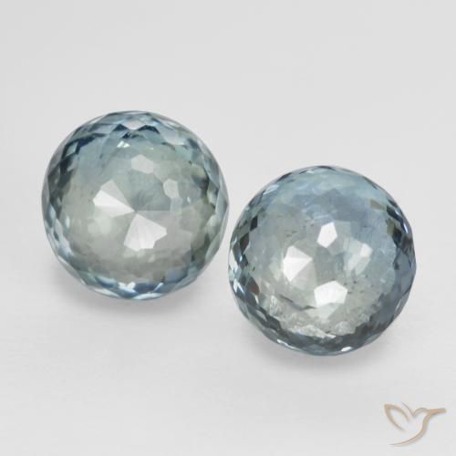 0.99ctw Natürlicher grün-blau Saphir, Runden, VS