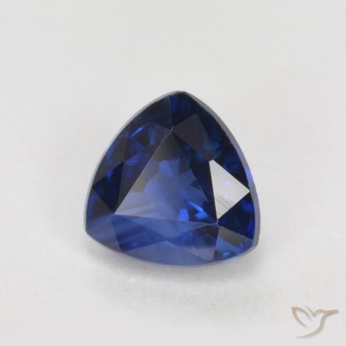 9,17 ctw natürlicher dunkelblau Saphir, Trillion, VS