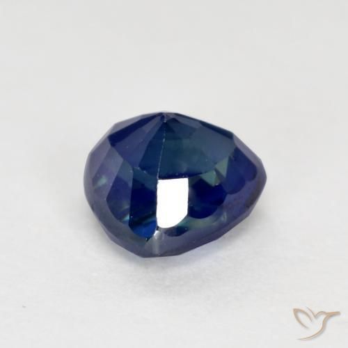 9,17 ctw natürlicher dunkelblau Saphir, Trillion, VS