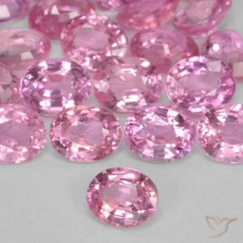 0.45ct Natürlicher Kaugummi Rosa Saphir, Oval, VS-SI