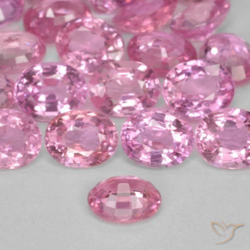 9,17 ctw natürlicher Kaugummi Rosa Saphir, Oval, VS-SI