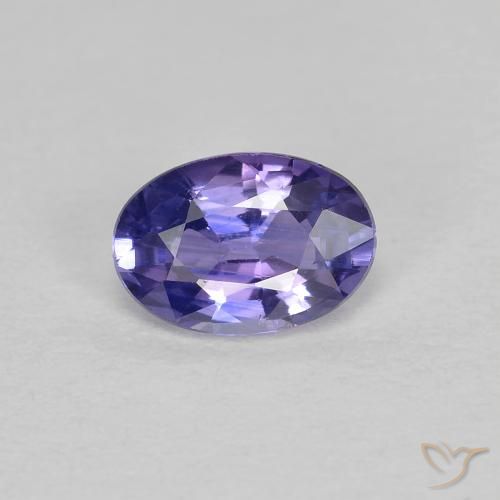 0.49ct Natürlicher tieflila Saphir, Oval, VS
