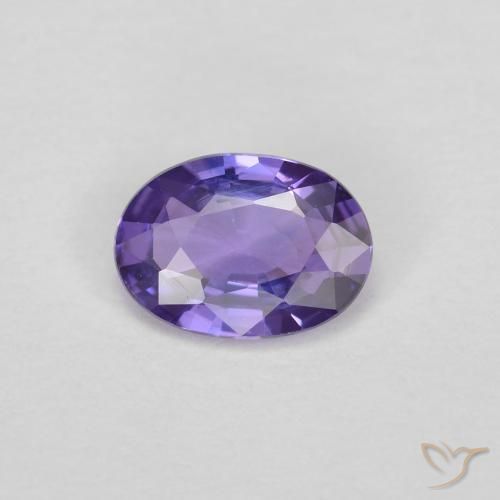 0.42ct Natürlicher tiefviolett Saphir, Oval, VVS-VS