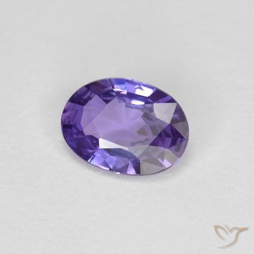 9,17 ctw natürlicher tiefviolett Saphir, Oval, VVS-VS