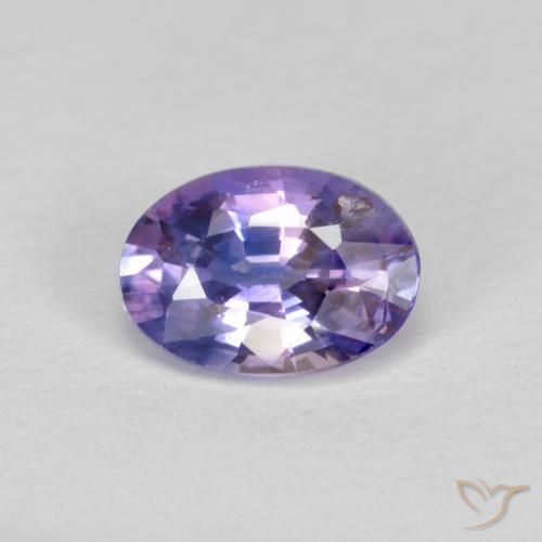 0.57ct Natürlicher Mittelhelles Violett Saphir, Oval, VS