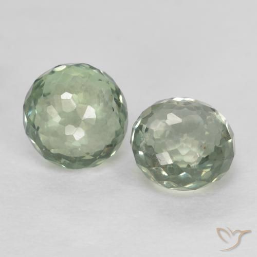 0.91 ct natürliche Graugrün Saphir-Edelsteine, Runden, VS