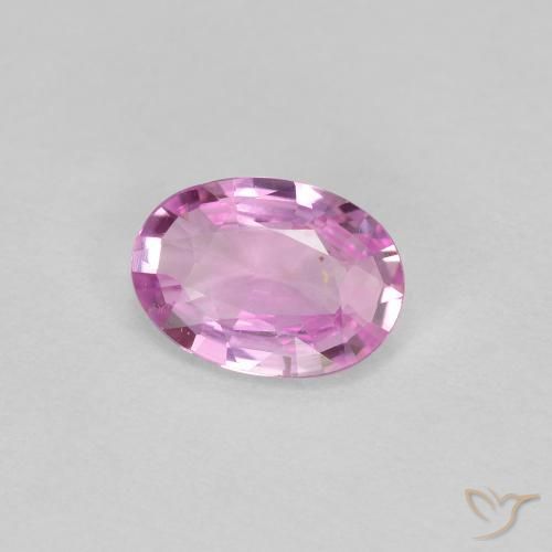 9,17 ctw natürlicher Helles Royal Lila Pink Saphir, Oval, VVS