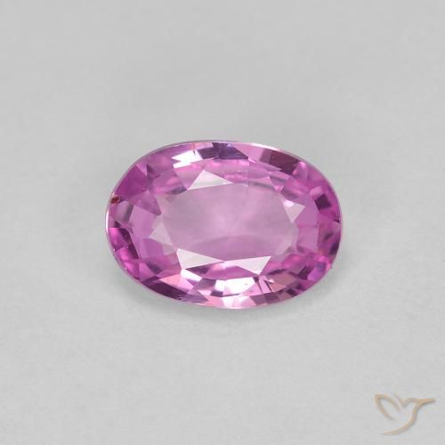 0.73ct Natürlicher Rosaig-lila Saphir, Oval, VVS, Photo A