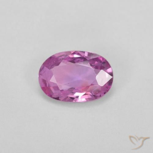 0.55ct Natürlicher Rosaig-lila Saphir, Oval, VVS