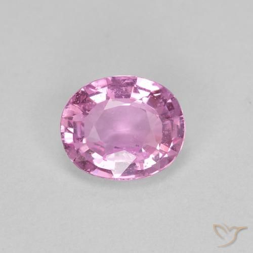 0.44ct Natürlicher hellrosa Saphir, Oval, VS